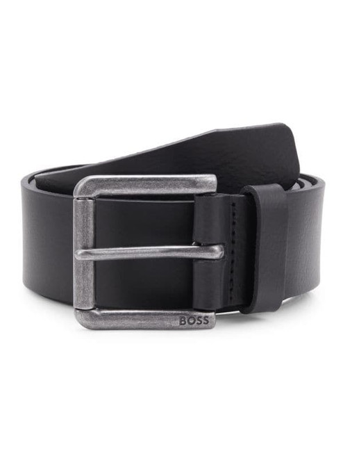 BOSS Joris Frame Buckle Leather Belt BLACK Image 1