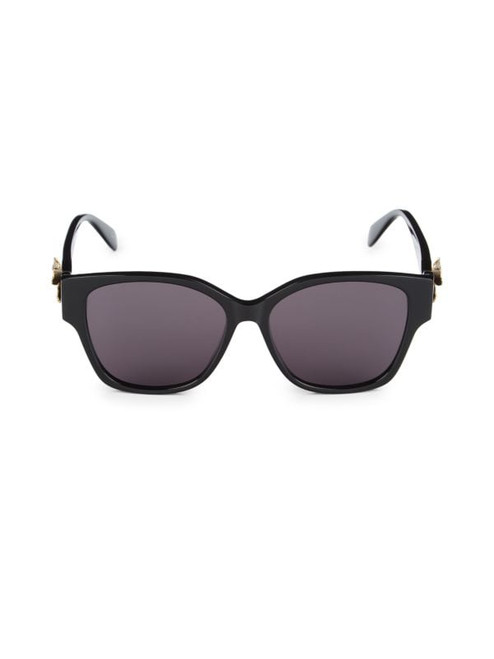 ALEXANDER MCQUEEN 56Mm Embellished Rectangle Sunglasses BLACK Image 1