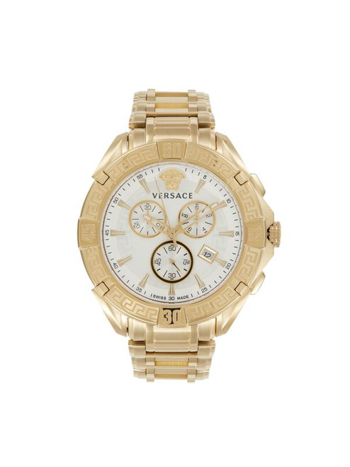 VERSACE Greca Chrono 46Mm Yellow Gold Ip Stainless Steel Watch ONE SIZE Image 1