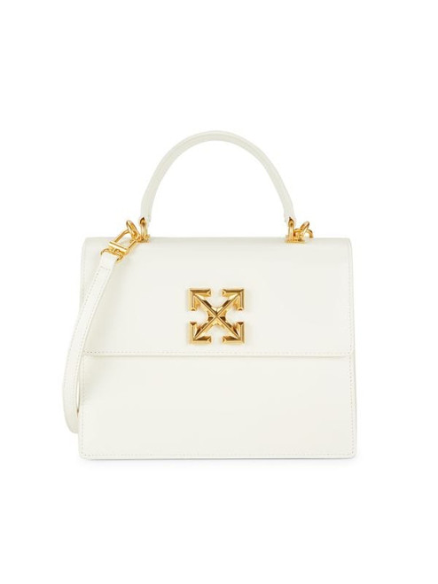 OFF-WHITE Jitney Leather Top Handle Bag WHITE Image 1