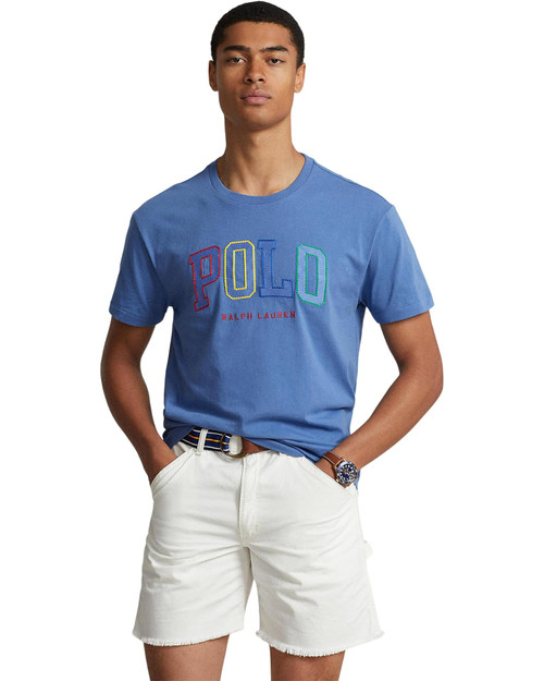 POLO RALPH LAUREN  Classic Fit Logo Jersey Short Sleeve T-Shirt NIMES BLUE Image 1