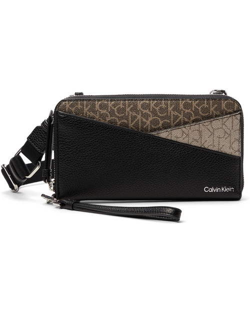 CALVIN KLEIN  Zoe Casual Wallet On String BLACK/BLACK/FAWN/ALMOND/TAUPE Image 1