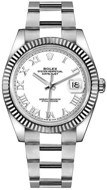 ROLEX Datejust 41 White Dial Oyster Bracelet Men'S Watch 126334-0023 Image 1 ROLEX Datejust 41 White Dial Oyster Bracelet Men'S Watch 126334-0023 Image 1