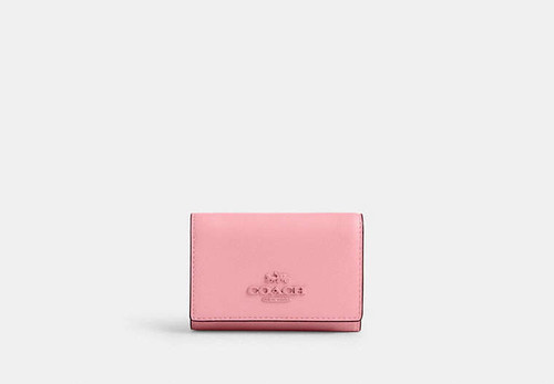 COACH Micro Wallet SILVER/FLOWER PINK Image 1