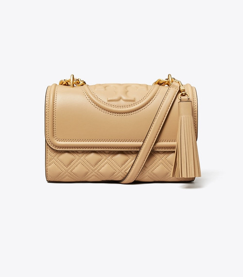 TORY BURCH Small Fleming  Convertible Shoulder Bag- Desert Dune (Coming To Delhi)