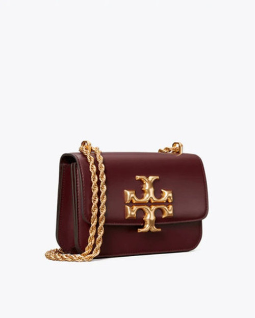 TORY BURCH Eleanor Small Convertible Shoulder Bag- Claret (@Delhi Studio)