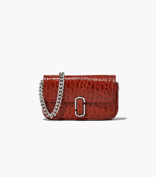 MARC JACOBS Croc-Embossed J Marc Mini Bag