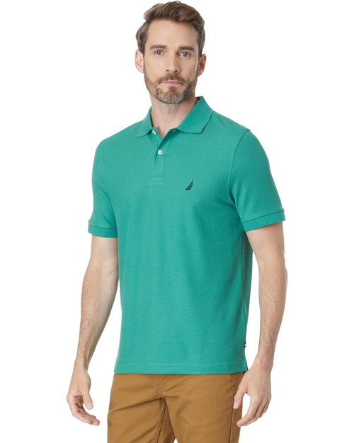 NAUTICA  Sustainably Crafted Classic Fit Deck Polo COLOR COASTAL PINE Image 1