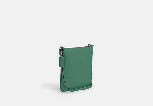 COACH Mini Rowan File Bag SILVER/BRIGHT GREEN Image 1