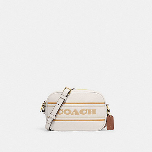 COACH Mini Jamie Camera Bag With Stripe - White (@Delhi Studio)