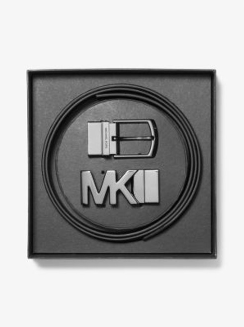 MICHAEL KORS  4-in-1 Signature Logo Belt Box Set - Admrl/ Plblue