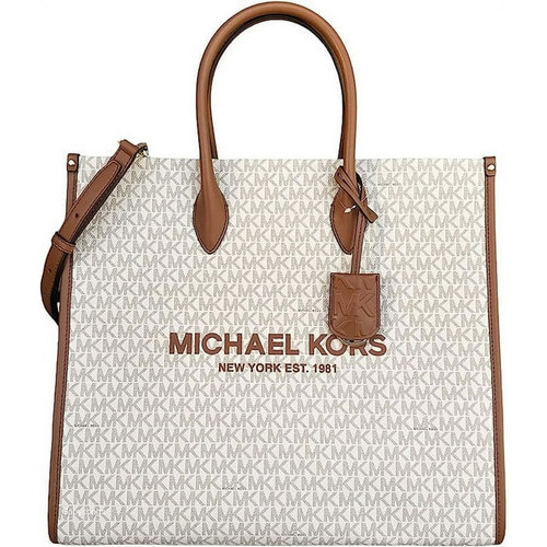 MICHAEL KORS  Mirella Large Logo Tote Bag - Vanilla (@Delhi Studio)