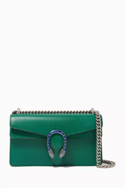 GUCCI Dionysus Small Leather Shoulder Bag -  Green (@Delhi Studio)