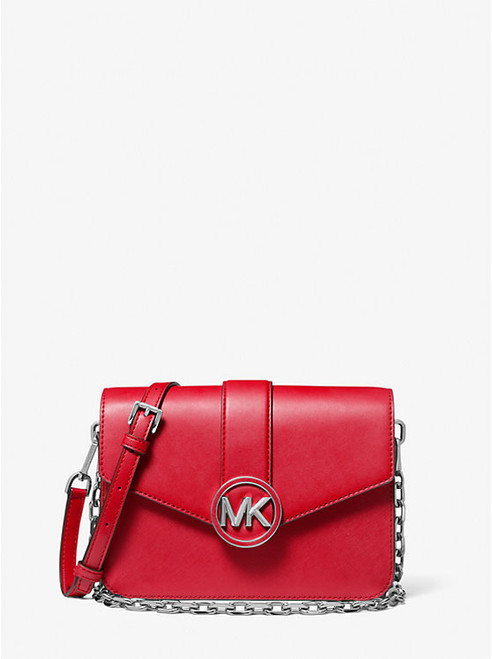 MICHAEL KORS Carmen Medium Convertible Shoulder Bag BRIGHT RED Image 1