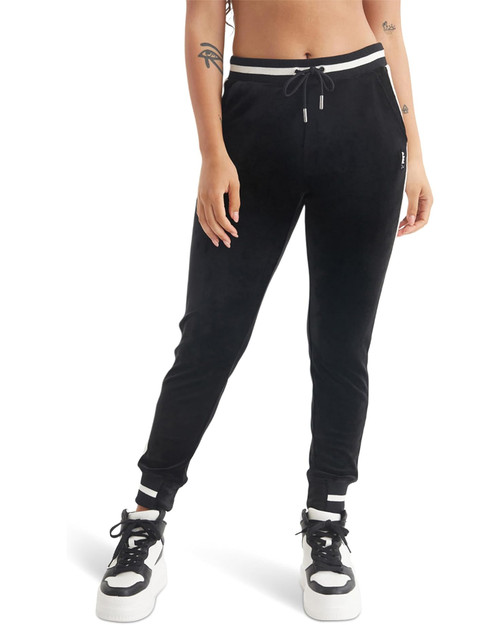 JUICY COUTURE Color-Block Joggers With Contrast Rib LIQUORICE Image 1