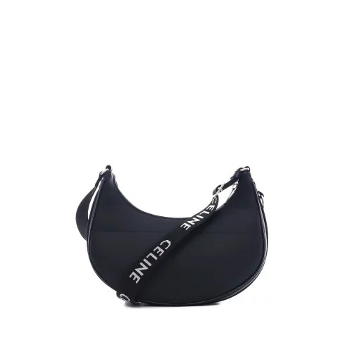 CHANEL Ava Shoulder Bag Celine Nylon Black