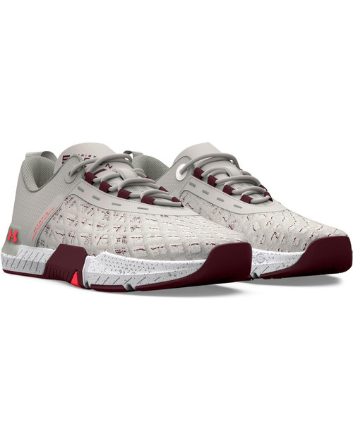 UNDER ARMOUR  Tribase Reign 5 COLOR WHITE CLAY/DEEP RED/BETA Image 1