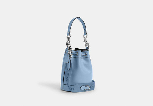 COACH Mini Bucket Bag SILVER/CORNFLOWER/FIELD FLORA Image 1