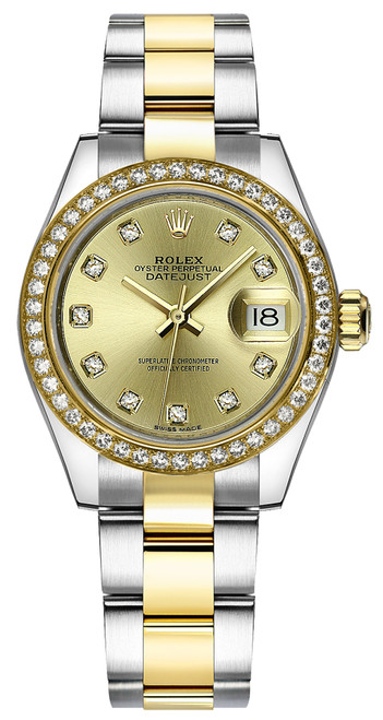 ROLEX Lady-Datejust 28 Diamond Dial Watch 279383Rbr-0012 Image 1
