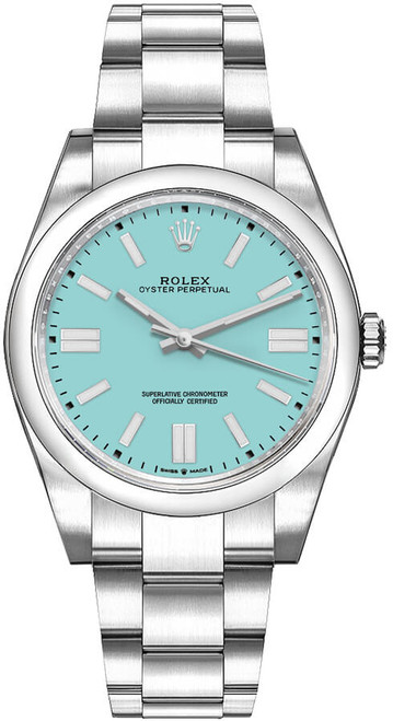 ROLEX Oyster Perpetual 36 Turquoise Dial Midsize Watch 126000-0006 Image 1