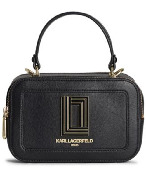 KARL LAGERFELD PARIS Simone Lunchbox Double Zip Crossbody