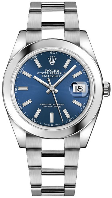 ROLEX Datejust 41 Blue Dial Men'S Watch 126300-0001 Image 1 ROLEX Datejust 41 Blue Dial Men'S Watch 126300-0001 Image 1
