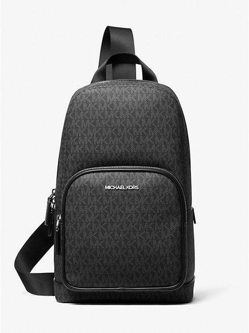 MICHAEL KORS Cooper Logo Sling Pack BLACK Image 1 MICHAEL KORS Cooper Logo Sling Pack BLACK Image 1