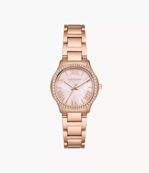 MICHAEL KORS Sage Three-Hand Rose Gold-Tone Stainless Steel Watch Mk4823 Image 1