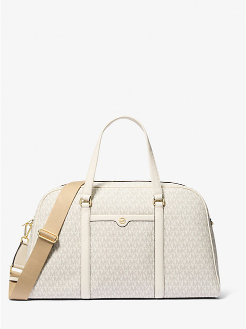 MICHAEL KORS  Jet Set Travel Extra- Large Signature Logo Weekender Bag - Lt  Crm Multi