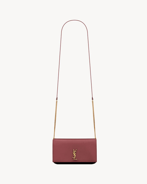 SAINT LAURENT Cassandre Leather Phone Case