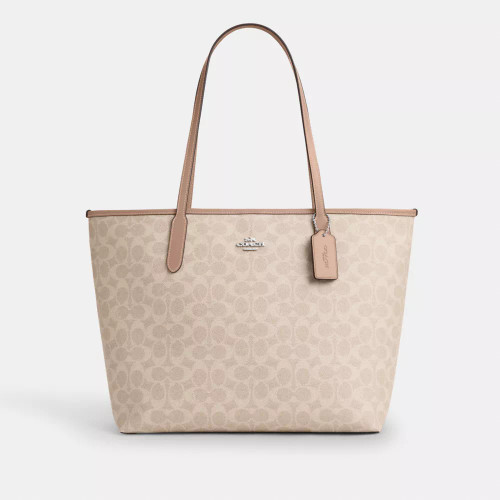 COACH City Tote Bag In Signature Canvas COACH City Tote Bag In Signature Canvas