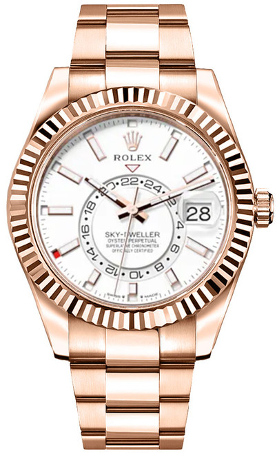 ROLEX Sky-Dweller White Index Dial Automatic Men'S Watch 336935-0003 Image 1