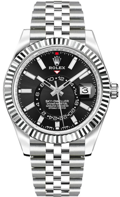 ROLEX Sky-Dweller Black Dial Men'S Watch 326934-0006 Image 1