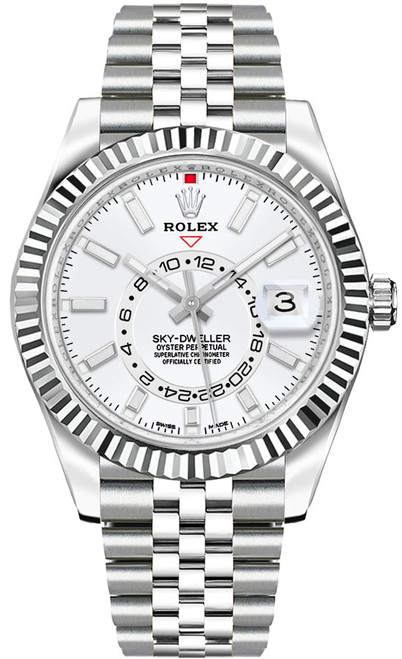 ROLEX Sky-Dweller White Dial Jubilee Men'S Watch M326934-0002 Image 1