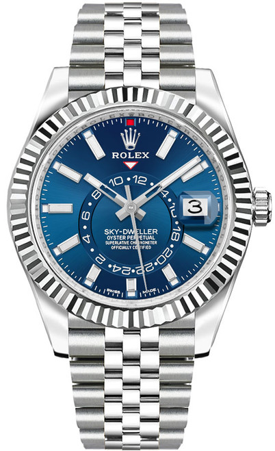 ROLEX Sky-Dweller Blue Dial Jubilee Bracelet Men'S Watch M326934-0004 Image 1