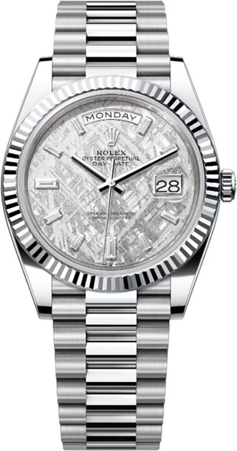 ROLEX Day-Date 40 Meteorite Diamond Dial Platinum Men'S Watch 228236-0011 Image 1 ROLEX Day-Date 40 Meteorite Diamond Dial Platinum Men'S Watch 228236-0011 Image 1