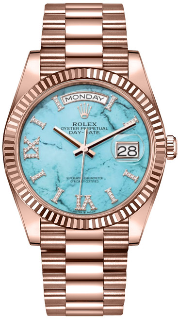 ROLEX Day-Date 36 President Bracelet Unisex Watch 128235-0064 Image 1