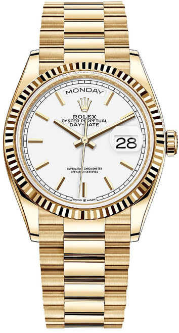 ROLEX Day-Date 36 18K Yellow Gold Unisex Watch 128238-0081 Image 1 ROLEX Day-Date 36 18K Yellow Gold Unisex Watch 128238-0081 Image 1