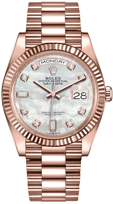 ROLEX Day-Date 36 Mother Of Pearl Dial Women'S Watch 128235-0029 Image 1 ROLEX Day-Date 36 Mother Of Pearl Dial Women'S Watch 128235-0029 Image 1