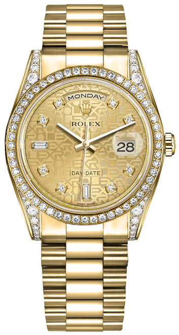 ROLEX Day-Date 36 Solid 18K Yellow Gold Watch 118388-0038 Image 1