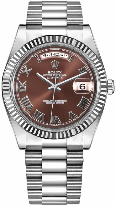 ROLEX Day-Date 41 President Bracelet White Gold Watch 218239-0040 Image 1 ROLEX Day-Date 41 President Bracelet White Gold Watch 218239-0040 Image 1