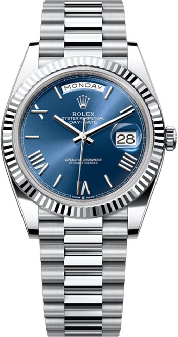 ROLEX Day-Date 40 Fluted Bezel President Bracelet Men'S Watch 228236-0007 Image 1 ROLEX Day-Date 40 Fluted Bezel President Bracelet Men'S Watch 228236-0007 Image 1
