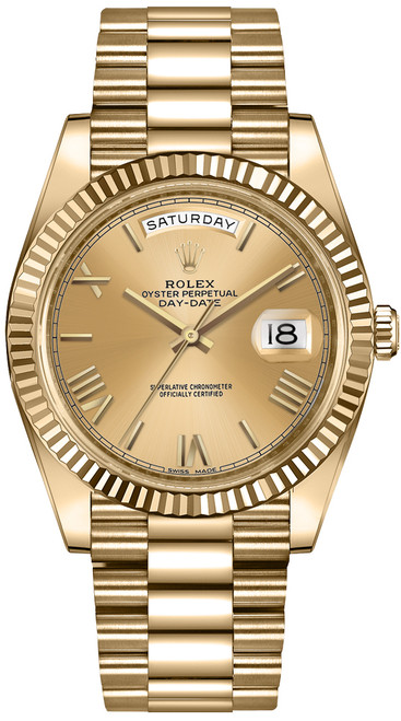 ROLEX Day-Date 40 Solid 18K Gold Men'S Watch 228238-0006 Image 1 ROLEX Day-Date 40 Solid 18K Gold Men'S Watch 228238-0006 Image 1