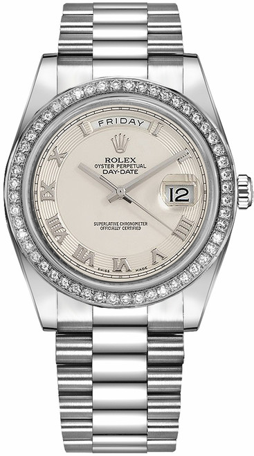 ROLEX Day-Date 41 Ivory Dial White Gold Watch 218349 Image 1 ROLEX Day-Date 41 Ivory Dial White Gold Watch 218349 Image 1