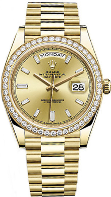 ROLEX Day-Date 40 Solid Gold Men'S Watch 228348Rbr-0002 Image 1 ROLEX Day-Date 40 Solid Gold Men'S Watch 228348Rbr-0002 Image 1