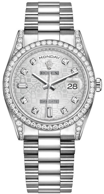 ROLEX Day-Date 36 Luxury White Gold Watch 118389-0011 Image 1