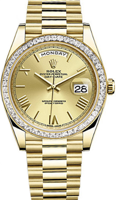 ROLEX Day-Date 40 Men'S Solid Gold Watch 228398Tbr-0003 Image 1 ROLEX Day-Date 40 Men'S Solid Gold Watch 228398Tbr-0003 Image 1