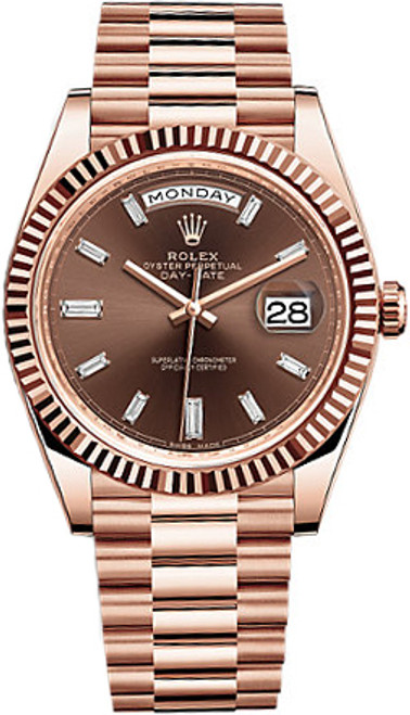 ROLEX Day-Date 40 Rose Gold Men'S Watch 228235-0003 Image 1 ROLEX Day-Date 40 Rose Gold Men'S Watch 228235-0003 Image 1
