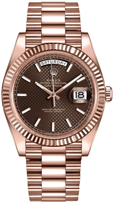 ROLEX Day-Date 40 Solid 18K Rose Gold Men'S Watch 228235-0006 Image 1 ROLEX Day-Date 40 Solid 18K Rose Gold Men'S Watch 228235-0006 Image 1