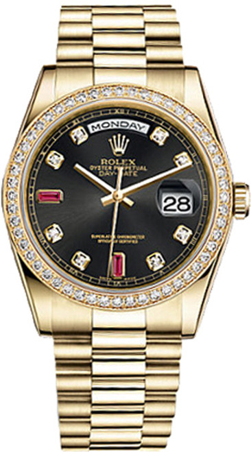 ROLEX Day-Date 36 Gold Watch 118348-0148 Image 1